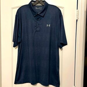 Under Armour - Men’s - Loose Fit Golf Shirt - Size XL - Heatgear - Blue - Soft